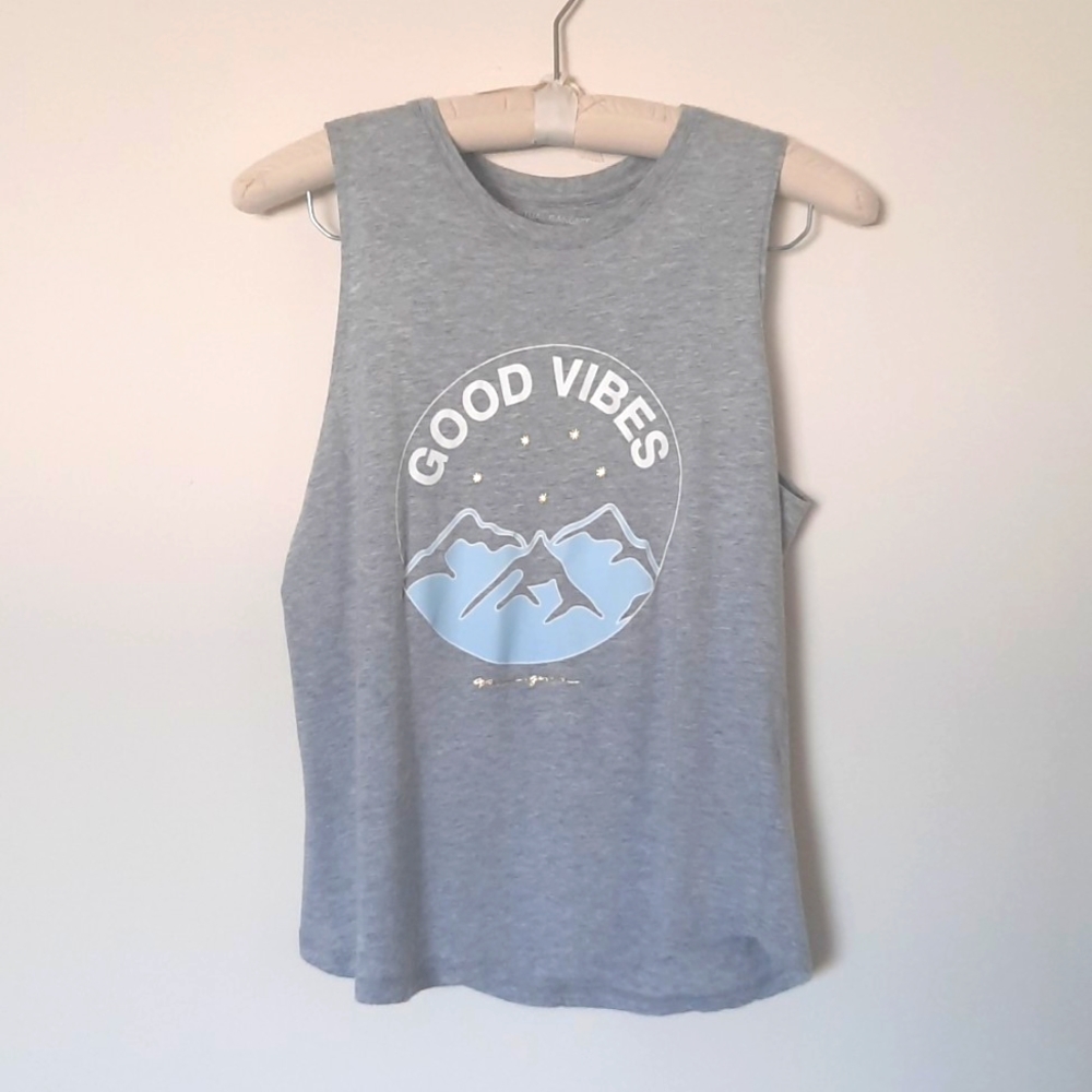Spiritual Gangster Sleeveless Good Vibes Muscle Tank Size Large